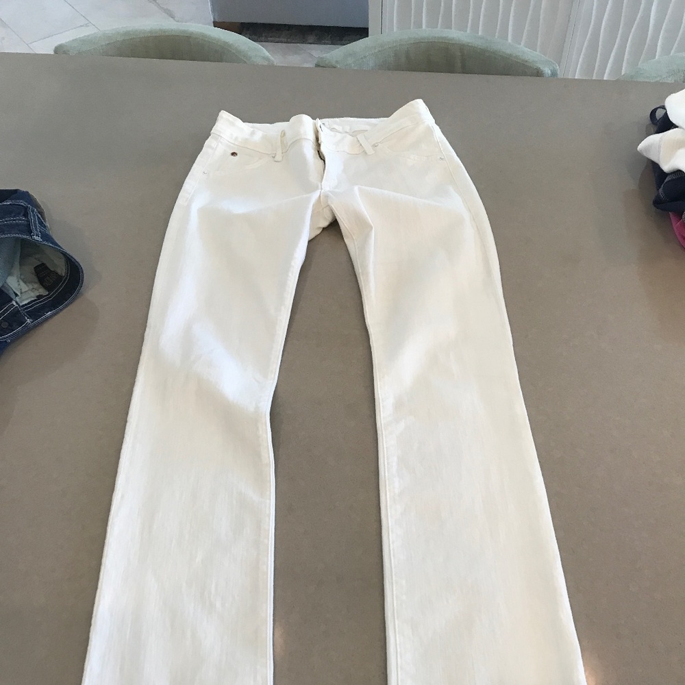 Hudson beth baby boot 16" leg opening white jeans womens size 28